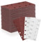 ZEHIQ 100 Stk Schleifblatt Set, 93mm x 185mm Schleifpapier Körnung 40/80/120/240/400, 8 Löcher Sandpapier mit Klett verschiedene Zubehör Materialien für Schwingschleifer