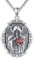 CUOKA MIRACLE Totenkopf Kette Skull Halskette 925 Sterling Silber Totenkopf Skull Anhänger Gothic Skelett Halskette Schmuck Geschenke für Damen und Herren Halloween (03-Santa)