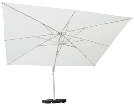 Bonussi Ombrellone da Giardino Decentrato 3x4m Roma Bianco