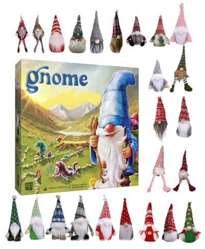 2024 Weihnachten Adventskalender mit Gonks Puppen, 24 Stück Zwergen Elfen Countdown Kalender, 24 Tage Spielzeug Adventskalender Box, Weihnachten Gesichtsloser Gnom Countdown Kalender für Kinder