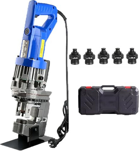 Dfdieratve Perforadora HidráUlica de 1500 W, Herramienta de PerforacióN HidráUlica EléCtrica, Perforadora de Agujeros para Placas de Acero, Placas de Acero Angulares, Placas de Hierro,Channel Steel