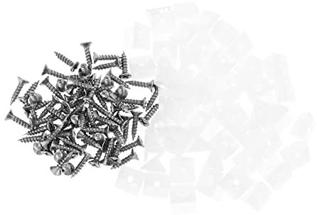 Uonlytech 120ensembles Équerre Angle Plastique Pour Armoires Fixation Angle Pour Étagère Kit De Connexion Pour Travaux De Robuste