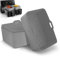 Keplin - 3 Pack Grey Rectangular Silicone Air Fryer Liners - BPA-Free, Food-Grade, Heat Resistant to 230°C - Non-Stick and Reusable - Dishwasher Safe for Easy Cleaning - Meets LFGB Standards