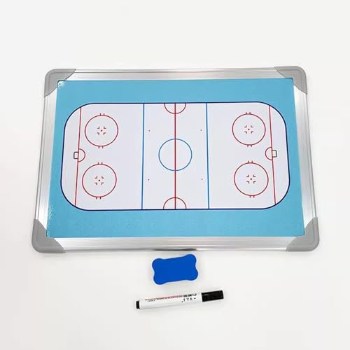 jwfxiaodige Tragbar Trainer Taktikmappe, Coach Board, Trainertafel, Tatktikboards, Magnettafel, Eishockey-Coaching-Board, Eishockey-Taktik-Whiteboard, mit Tragbarer Aufbewahrungstasche