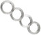 Tragbarer Selbstnotfallring, faltbarer Fensterring Multifunktionsring für den Außenbereich Selbstverteidigungsring für Auto Outdoor Camping (Silver, 12x10cm)