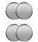 Wiederaufladbare Knopfzellen, Wiederaufladbare Münzbatterien, LIR2032H Wiederaufladbares Akkus Batterie Ladegerät Mit 4Pack 3.6V Flache Knopfzellen-Ionenbatterien