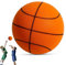 WuzhiEu 24 cm Silent Basketball – Leiser Indoor-Trainingsball aus hochdichtem Schaumstoff, Unkomprimierter Basketball für drinnen mit rutschfestem Design – Ideal für Kinder 8-12 & Indoor-Dribbling