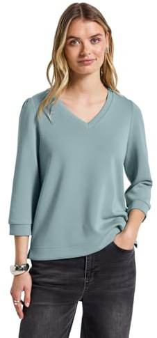 Damen Silk-Look Shirt mit Raffung