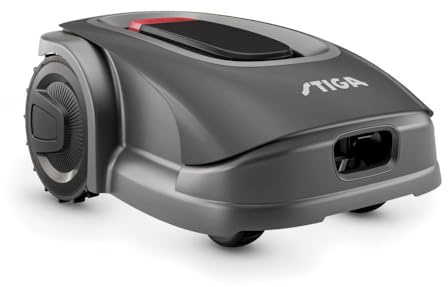STIGA A 4 – Robot Tondeuse Autonome pour Jardins Jusqu’à 400 m² | Robot Tondeuse sans Fil Périphérique | Navigation Précise RTK AGS | Contrôle Via l’Appli STIGA.GO