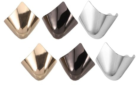 TOGEVAL Punteras para Zapatos de Hierro, Cubiertas Decorativas Antidesgaste para Punta 3 Pares, de Protectores para Tacones Altos, Adecuado para Proteger Tus Zapatos
