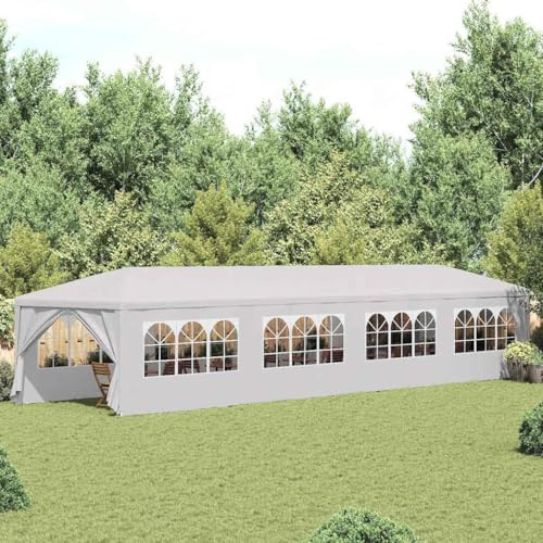 Générique Tonnelle de Jardin 3x12 m Blanc,Vie en extérieur,Structures extérieures,Auvents & abris,91429