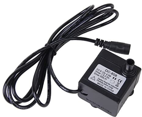 Bomba de fuente de agua solar 1, 5-2m Dc 6-12v 5w Mini bomba sumergible impermeable de bajo ruido para acuario