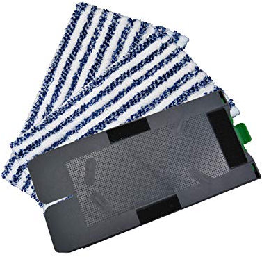 Ersatzplatte Platte geeignet für Vorwerk Kobold SP 520 und SP 530 Saugwischer Nassreiniger + 2 Reinigngstücher blau Weiss