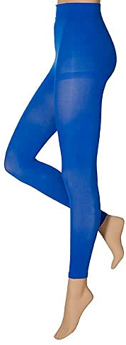 krautwear Damen Mädchen Leggins Leggings 60 den Karneval Fasching Yoga schwarz rot blau weiß rot neon rosa grün gelb