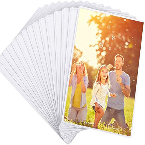 Magicfly Cadres Photos Blanc Magnétique Frigo 10x15 cm avec Poche Transparente, pour Réfrigérateur Casier Armoire de Bureau, Paquet de 15pcs