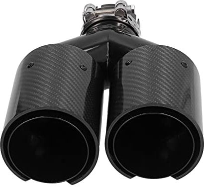 Exhaust Dual Tips 2.24-60 Mm Auto Endrohr,Carbon Car Dual Auspuff Endrohr M Performance Endrohr Universal 63-93Mm