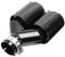 Exhaust Dual Tips 2.24-60 Mm Auto Endrohr,Carbon Car Dual Auspuff Endrohr M Performance Endrohr Universal 63-93Mm