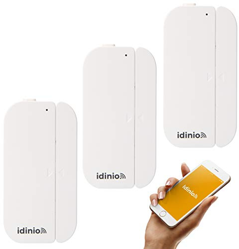idinio® Smart Tür-/Fensterkontakt Guard sensor, 3 Stück, sofort per WLAN ohne Gateway nutzbar, App für iOS und Android, Skill für Echo