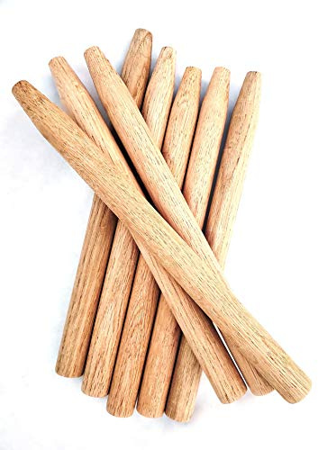 Timber Frame Pegs, Wooden Dowel Pins, Tapered, White Oak, 31/32 x 12; 25/Box