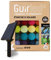 GuirLED - Guirlande d'extérieur boules lumineuses Guinguette LED - Étanche IP55 - Panneau solaire haut rendement - ON/OFF automatique - 16 boules 3m - Arlequin