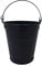 YARNOW Drip Bucket Bucket Iron Oil Bucket Grease Container Grill BBQ Smokers Accessories For Catching Grease Black