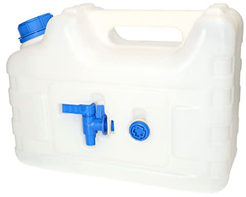KOTARBAU® Depósito de Agua Potable con Grifo Desmontable de 10 l, Bidón portátil de Agua Potable, Garrafa de 10 litros, Bidón garrafa plástico, Depósito para Camping, Barco, Bidón con Grifo