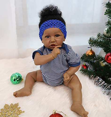 SYP Simulation Reborn Babys 22 Zoll 55 cm Reborn Babypuppen Original Weiche Vinyl Silikon Lebensechte Reborn Dolls Mädchen Junge Spielzeug Geschenk