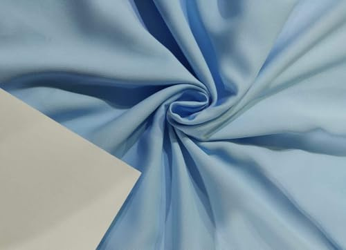 Lyocell Twill-Stoff, hellsaphirblau, 147,3 cm breit, verkauft von The Yard