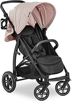 Hauck Rapid 4D Kinderwagen Dusty Rose - Allround-Kinderwagen, kompakt & einhändig zusammenklappbar, große Räder, mit Regenschutz