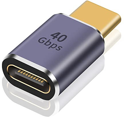 Maxhood USB C Extender Adapter 40Gbps, USB Type C Extension Adapter, USB C Extender 100W Type C Extender 8K@60Hz Type C Male to Female Connector for USB4, MacBook Pro, Dock Station