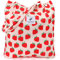 LHMTQVK Corduroy Tote Bags for Women, Large Capacity Corduroy Bag Reusable Grocery Shoulder Bag with Inner Pockets(Strawberry)