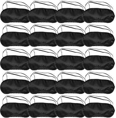 TSHAOUN 20 Pièces Masque pour les Yeux Bandés,Masque de Sommeil, Masque de Nuit Ultra Doux Respirant Masque Yeux Dormir,pour Jeu de Sommeil de Voyage avec Tampon de Nez masque yeux (20 PCS)