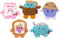 BumBumz BreakfastBumz Plüsch, 11,4 cm, 5er-Pack – Blueberry Muffin Melissa, Coffee Colton, Toast mit Rainbow Jam Timothy, Cereal Cyrus und Strawberry Milk Sunday Collectible Stuffed Toys