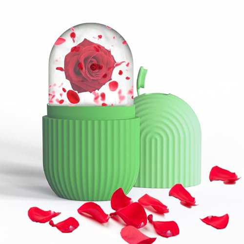 Holzsammlung Ice Roller,Eisroller für Gesicht und Augen,um die Haut zu erhellen wiederverwendbare Gesichtsbehandlung zur Straffung der Haut und zum Entschöpfen der Augen#01