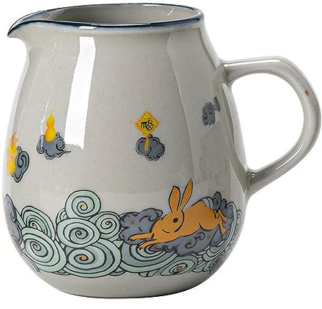 JTBDWOSK Sauce Jug Milk Jug Porcelain Ceramic Milk Jug Ceramic Creamer Pitcher Milk Jug Ceramic Tea Dispenser Cup Cream Jug Small Milk Jug Porcelain,Brown