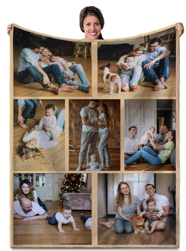 Personalisierte Decke, Fotodecke mit Eigenem Foto, Personalisiert Decke mit Foto, Kuscheldecke mit Foto, Decke Selbst Gestalten Foto, Personalisierte Geschenke fur Freundin, Mama, Papa(7 Fotos)