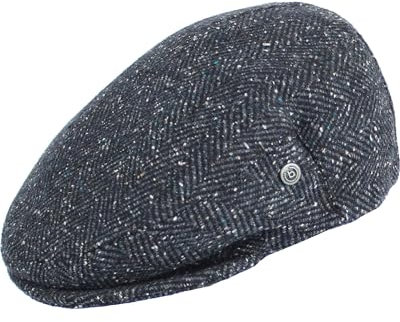bugatti Herren Schirmmütze in Fischgrät-Muster mit britischem Flair - Größe 55-62 Denim
