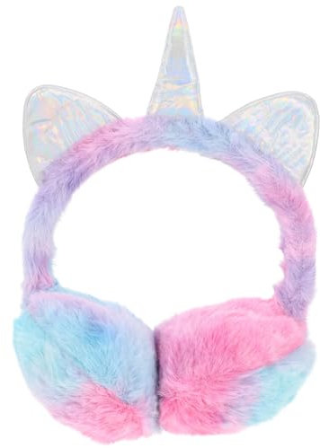 FOMIYES Cache-Oreilles Licorne En Peluche Doux Pour Enfants Joli Couvre-Oreille Violet
