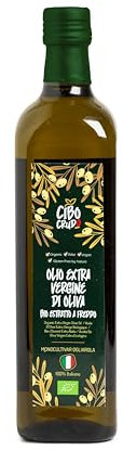 Huile d'Olive Extra Vierge Italienne et Biologique - 750ml. Huile d'olive des Italie Certifiée Biologique. Huile Olive Pressée à Froid.