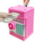 Vommery Spardose für Kinder Spielzeug, Elektronische Mini -Geldautomaten Safe, Geldsparbox mit Passwort Code Lock & Auto Money Scroll,Geburtstag Weihnachten Geschenk für Jungen, Mädchen (Tiefes Rosa)