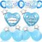 Set mit 2 Luftballons zur Taufe für Kinder, Dekoration und Ballon für Jungen