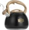 POLIVIAR Stove Top Kettle- Stainless Steel Stovetop Kettle- 2.7 L Audible Whistle Kettle- Tea Kettle Anti Rust and Anti Hot Handle- Suitable for All Heat Sources (Black)