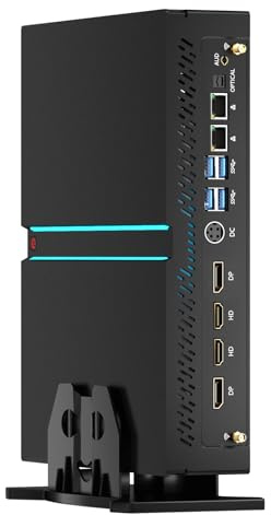 msecore Mini Gaming PC, Core i9-14900F 24 Cores with RTX4060 Workstation Desktop Computer, 64G DDR5 RAM 1T PCIE 4.0 SSD, WiFi 6E, 2* HDMI/ 2* DP, 8K, Four Display, Fit Video Editing, Windows 11 Pro