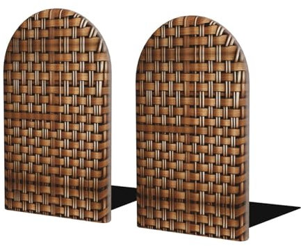 Porte-revues en osier tressé en bois de hêtre – Organiseur de bureau élégant pour livres, documents et plus encore – Décoration de bureau parfaite