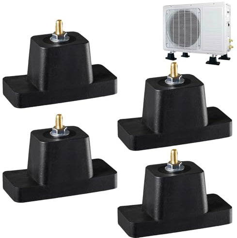 4 Piezas Soportes De Montaje AntivibracióN Soporte De Goma Para Aire Acondicionado Para Aire Acondicionado, Soporte Antivibraciones.