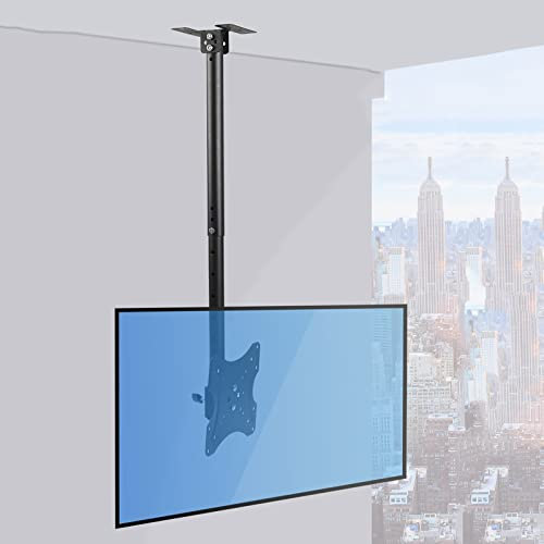 Soporte de techo ajustable para pantallas de TV de 14 pulgadas, soporte de techo seguro para entretenimiento en casa