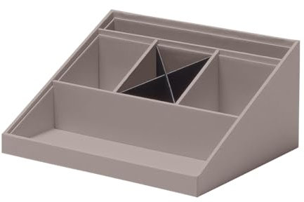 Rössler Papier 1336452490 - SOHO Schreibtisch Organizer Taupe, 25,6 x 11,6 x 20,6 cm, Ordnungssystem Büro und Zuhause