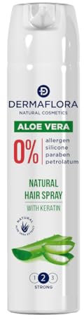 Dermaflora Aloe Vera Hair Spray with Keratin – 300ml | Moisturising & Strengthening Hair Spray for Women & Men | Lightweight Styling Mist | Sulfate-Free, Paraben-Free