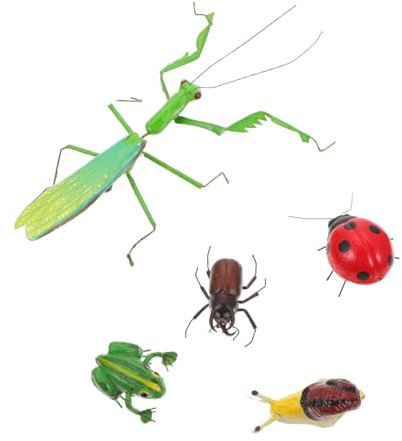 HYTROVE 5 Stück Ebene Simulationsdekor aus Eisen Lebensechtes Insektenornament für Garten und Terrasse