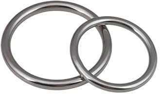 Edelstahl-Metallring, robuste nahtlose O-Ringe aus Edelstahl, robuste geschweißte runde Ringe, glatter, massiver O-Lock-Up-Edelstahl 304 for die Takelage von Marineboot-Hängematten-Yoga (M5 x 30)